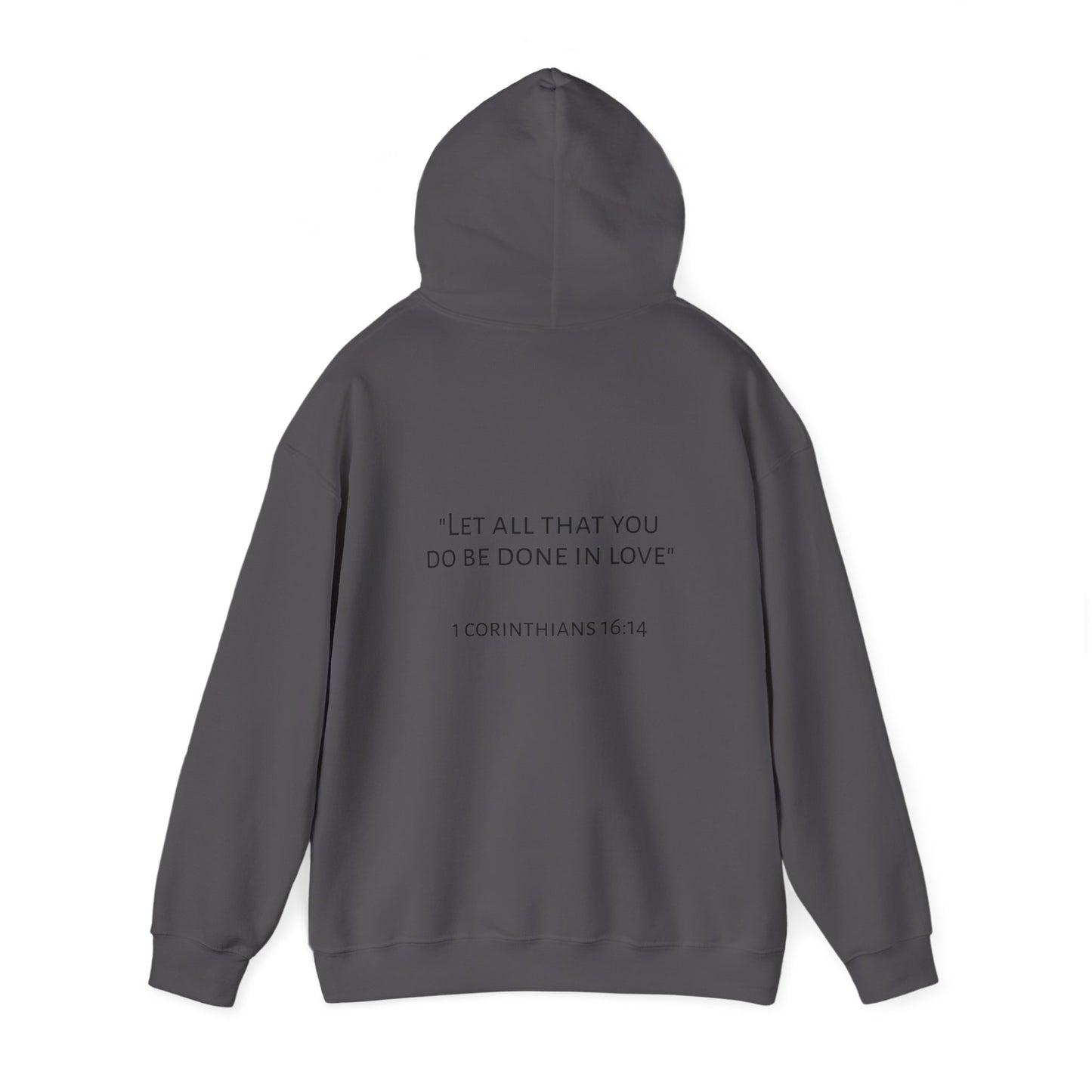 Faith and Love Quote Hooded Sweatshirt