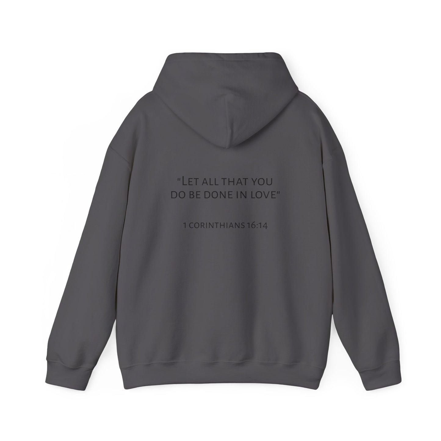 Faith and Love Quote Hooded Sweatshirt