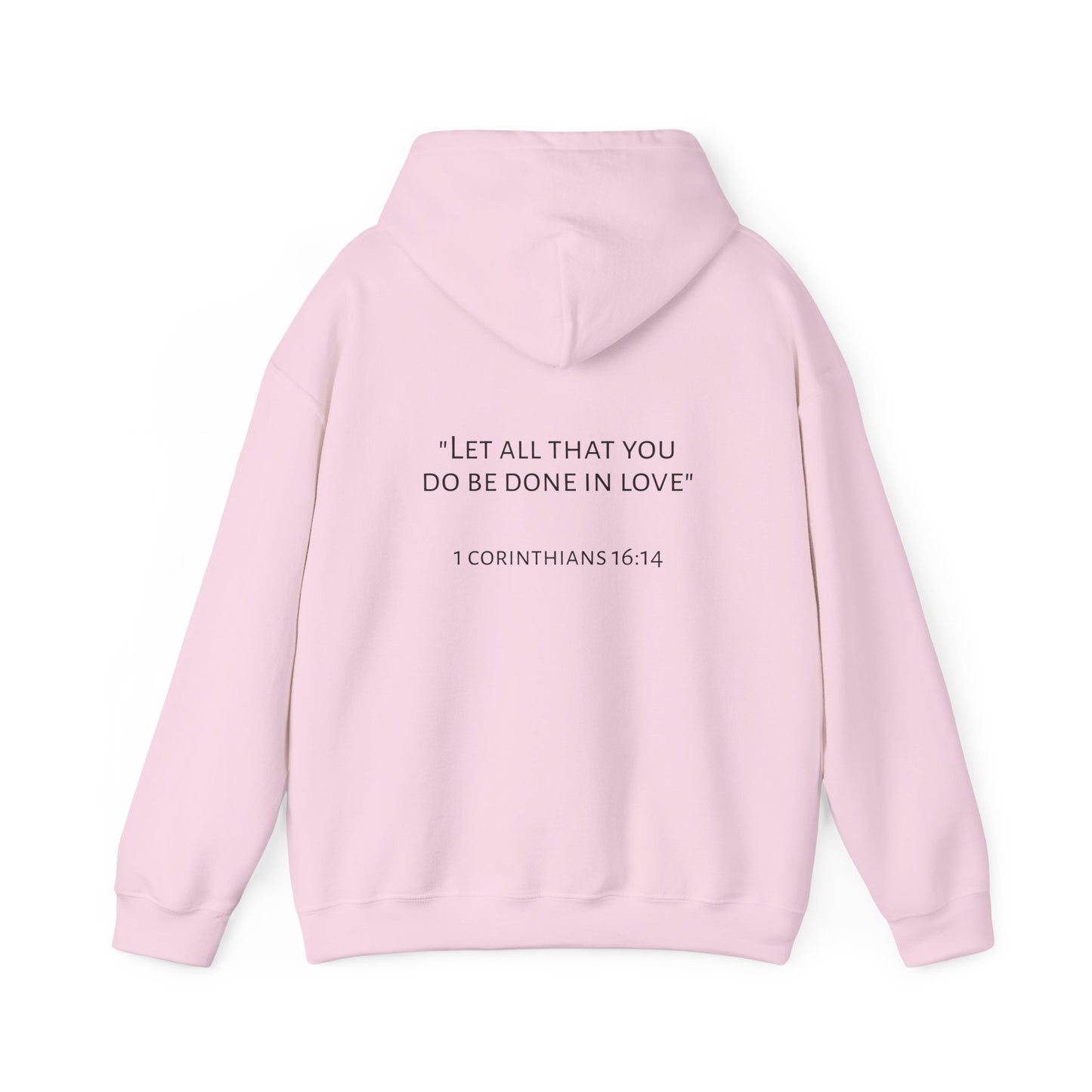 Faith and Love Quote Hooded Sweatshirt