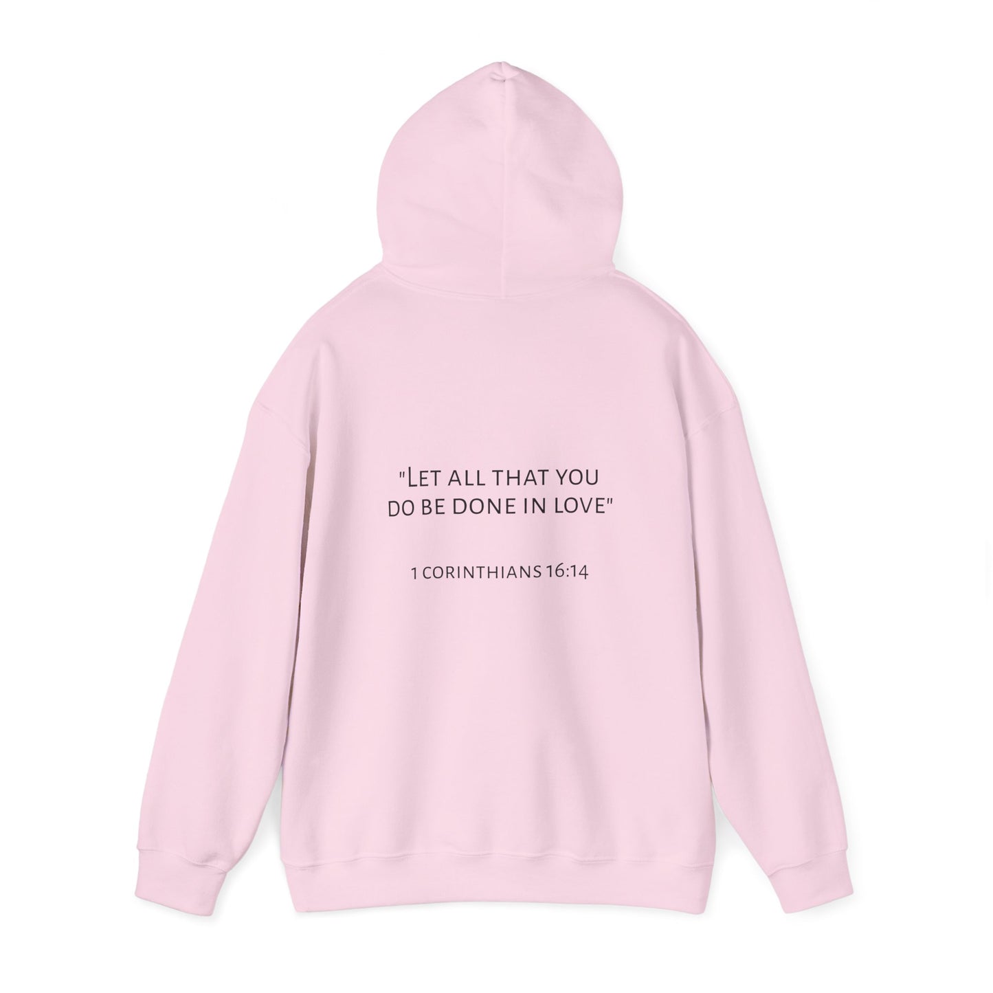 Faith and Love Quote Hooded Sweatshirt