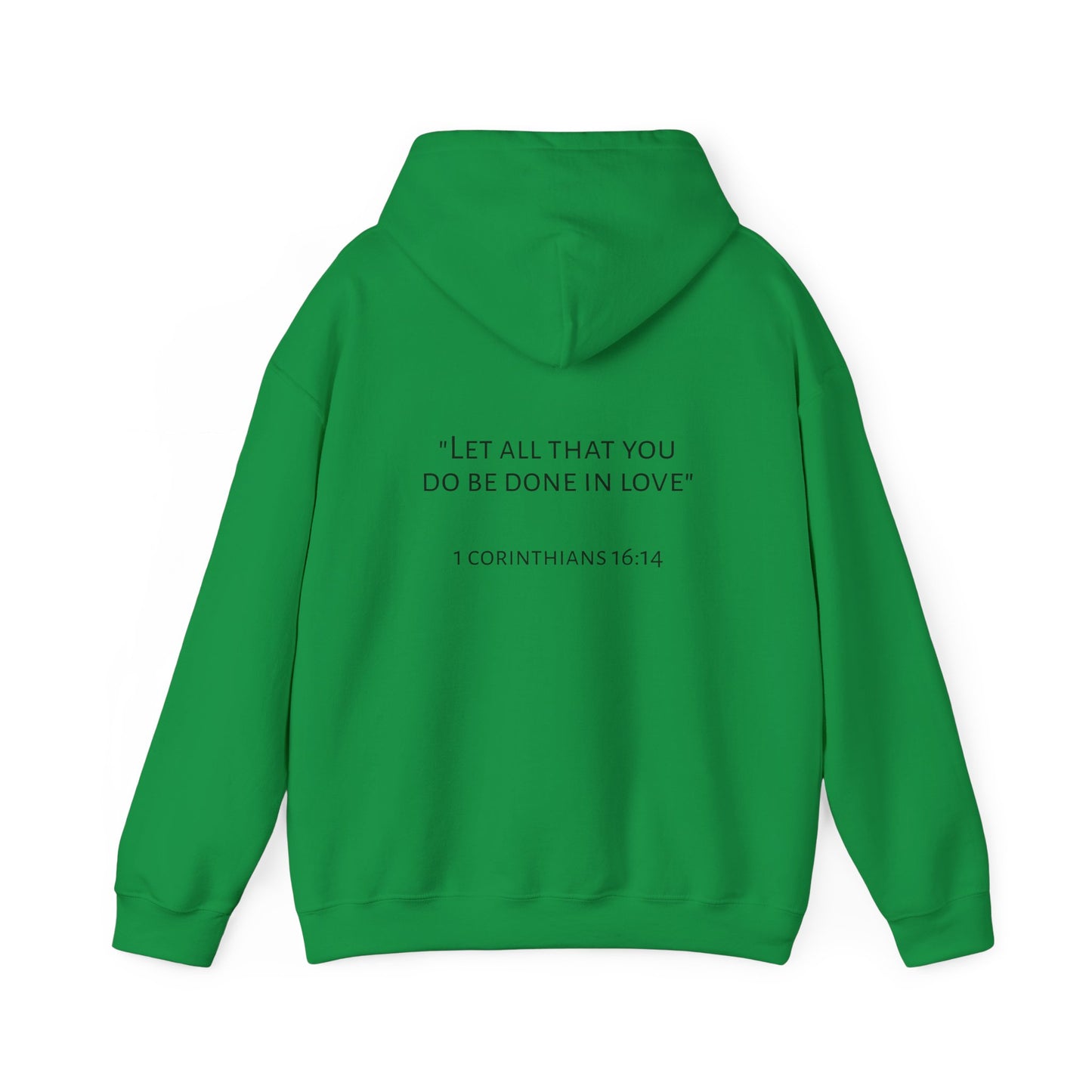 Faith and Love Quote Hooded Sweatshirt