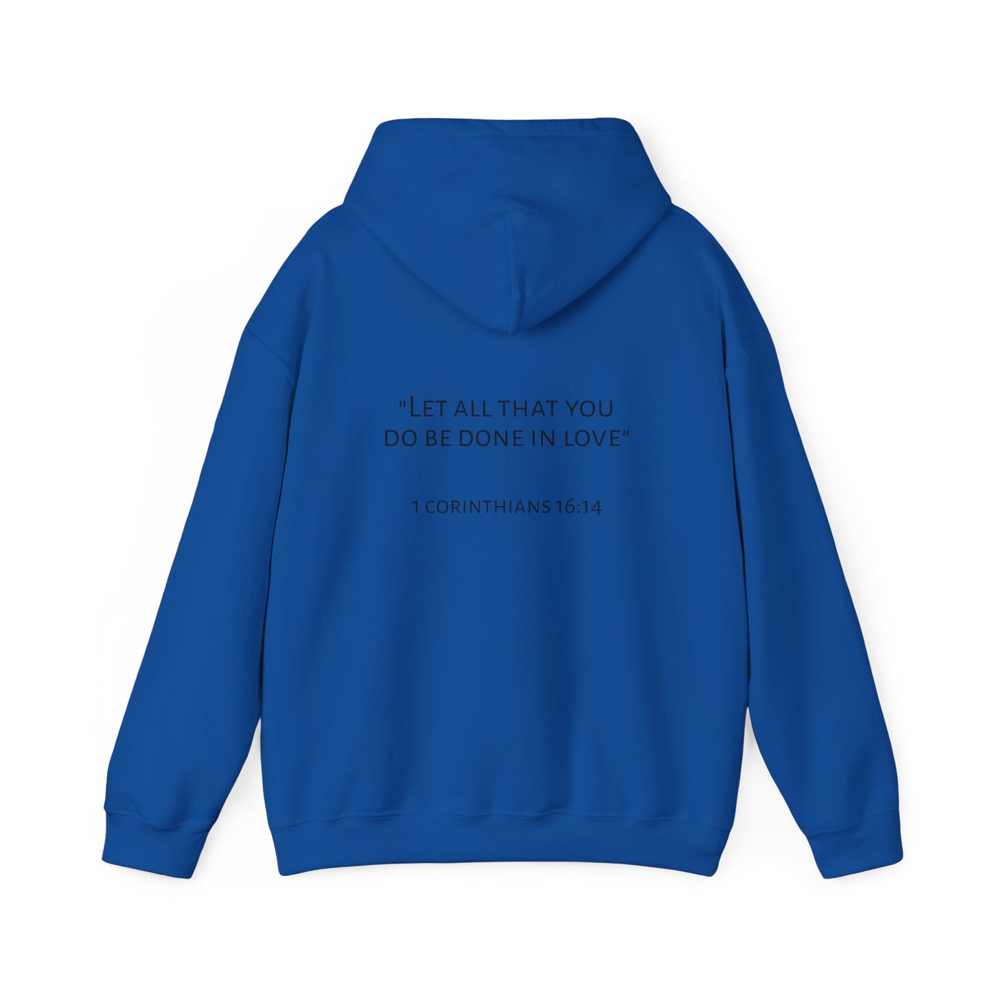 Faith and Love Quote Hooded Sweatshirt