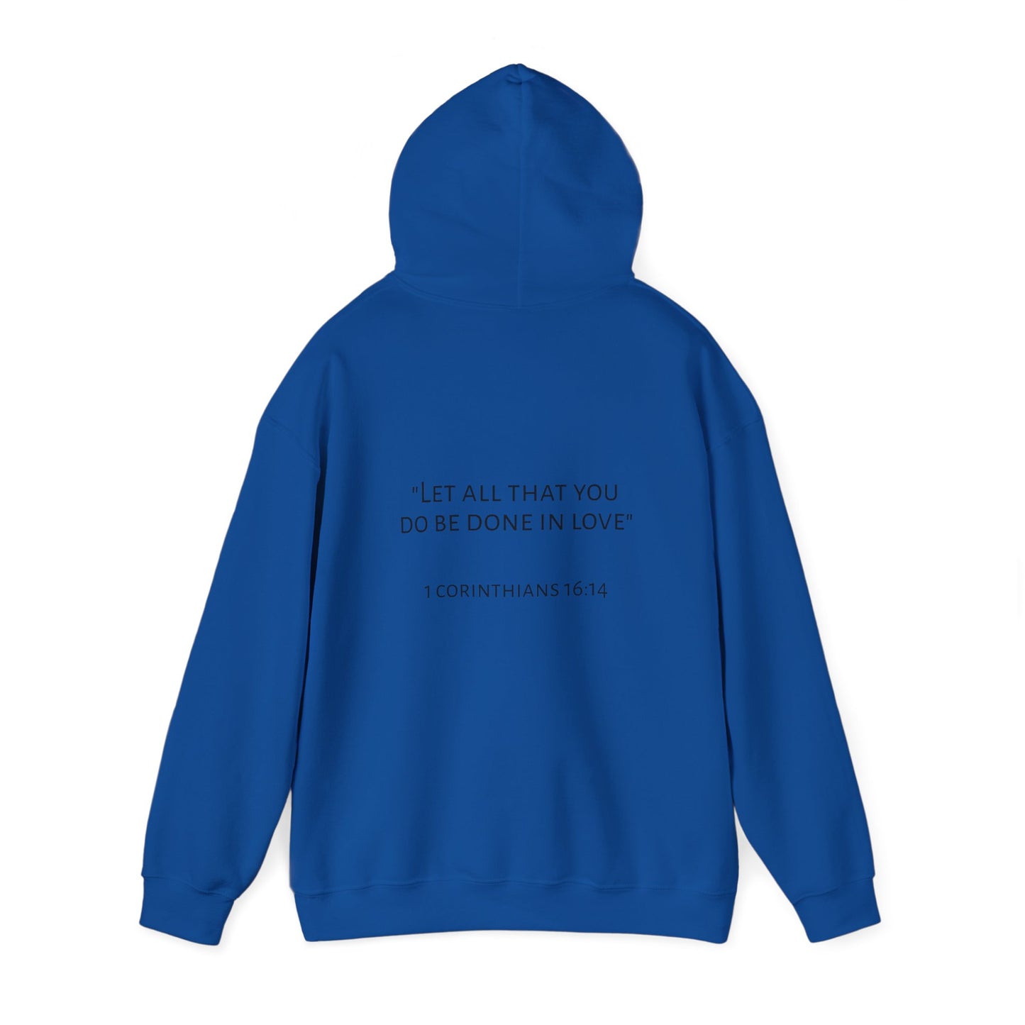 Faith and Love Quote Hooded Sweatshirt